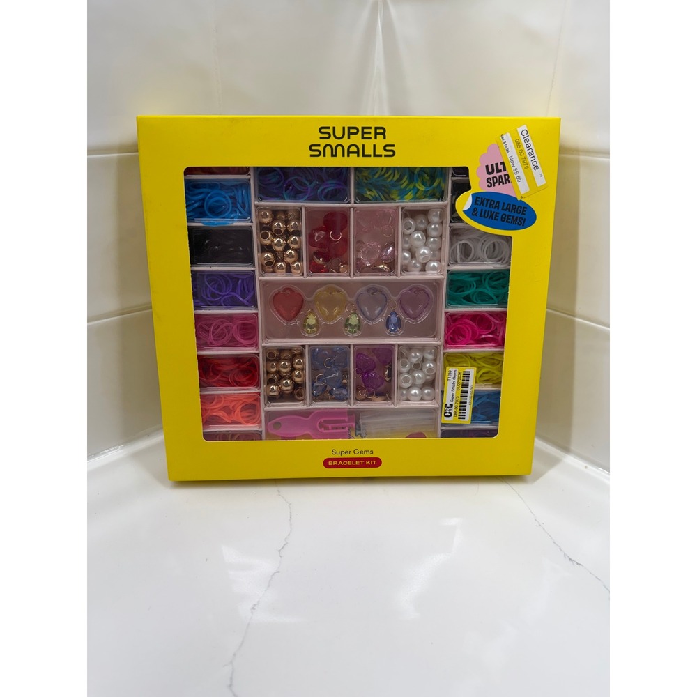 Super Smalls Super Gems Bracelet Kit Kids DIY Jewelry Making Set Luxe Gems 6+